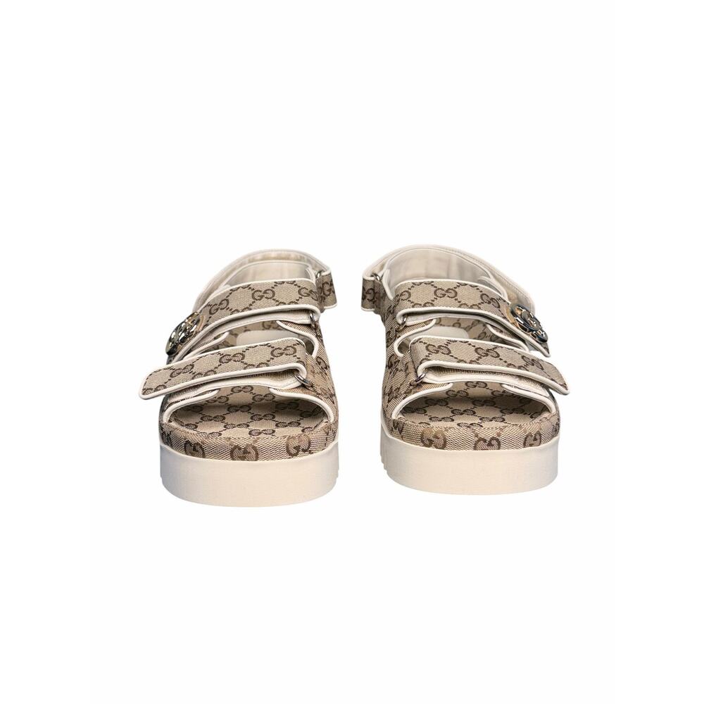 Gucci NIB Marmont GG Canvas Sandal in Beige Monogram Size 40 - Picture 6 of 12